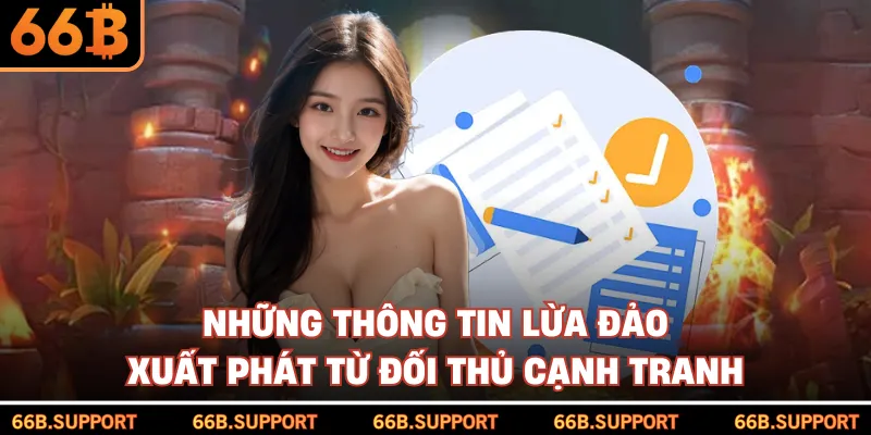 Những thông tin lừa đảo xuất phát từ đối thủ cạnh tranh