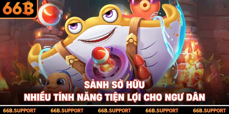 Sảnh sở hữu nhiều tính năng tiện lợi cho ngư dân